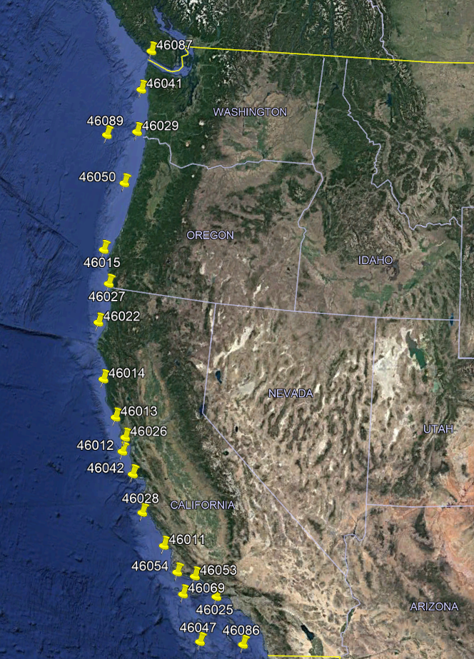 Buoy locations